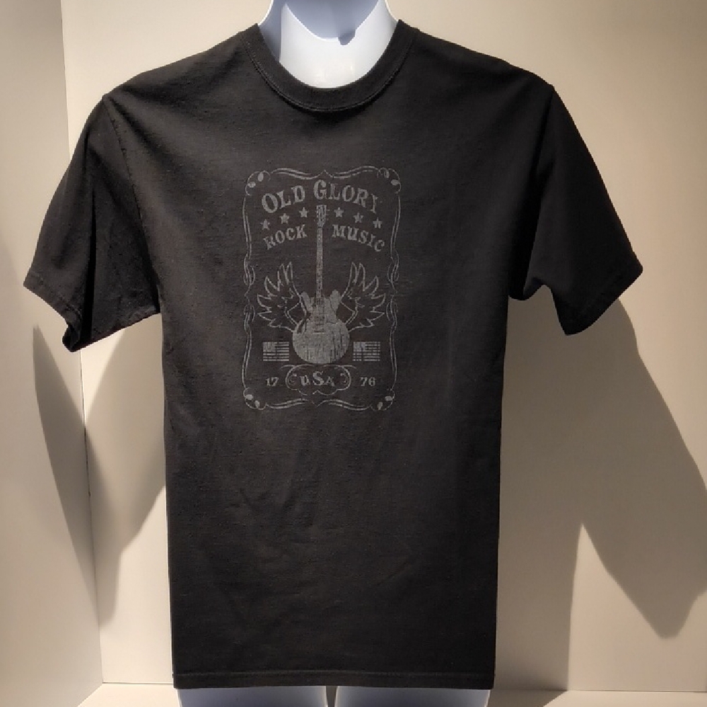 Old Glory Black Short Sleeve Graphic Tee